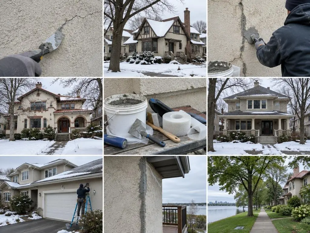 Stucco Crack Repair in Minneapolis, MN